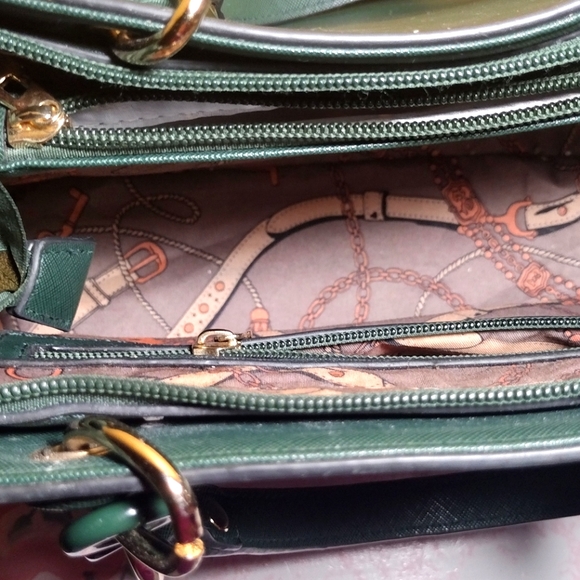 Green Crossbody Purse w/ Wallet - Picture 5 of 5